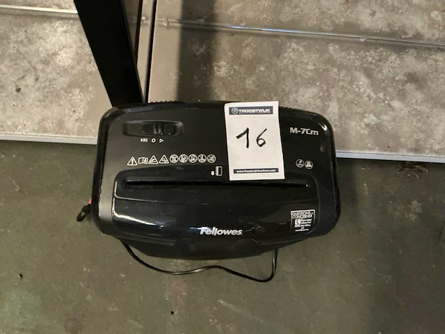 Fellowes m-7cm papiervernietiger - afbeelding 3 van  3