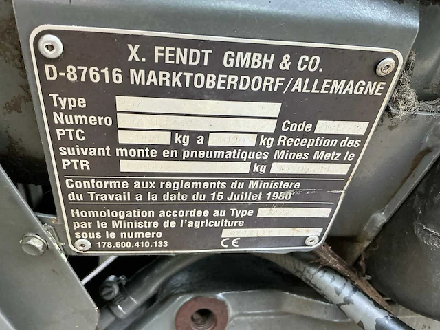 Fendt 297 tractor - afbeelding 2 van  13