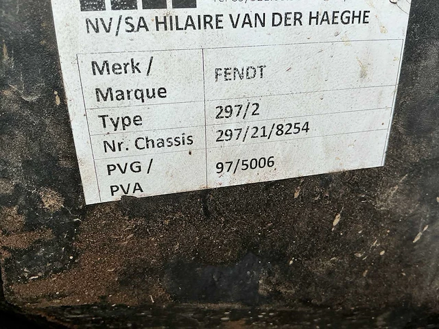 Fendt 297 tractor - afbeelding 13 van  13