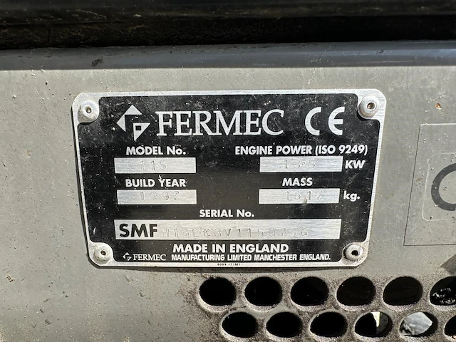 Fermec 115 graafmachine, 1997 - afbeelding 4 van  19
