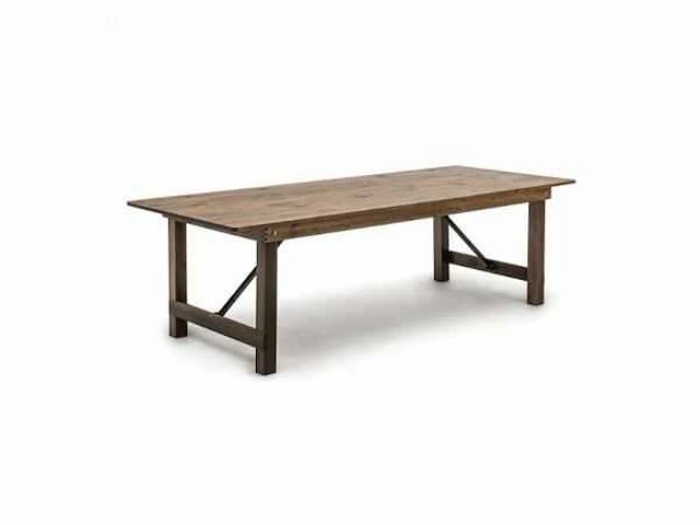 Fermette tafel hout / kwaliteit - afbeelding 3 van  3