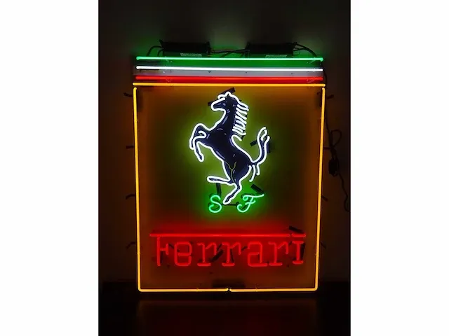 Ferrari - neon sign (glas) - 100 cm x 80 cm - afbeelding 21 van  23