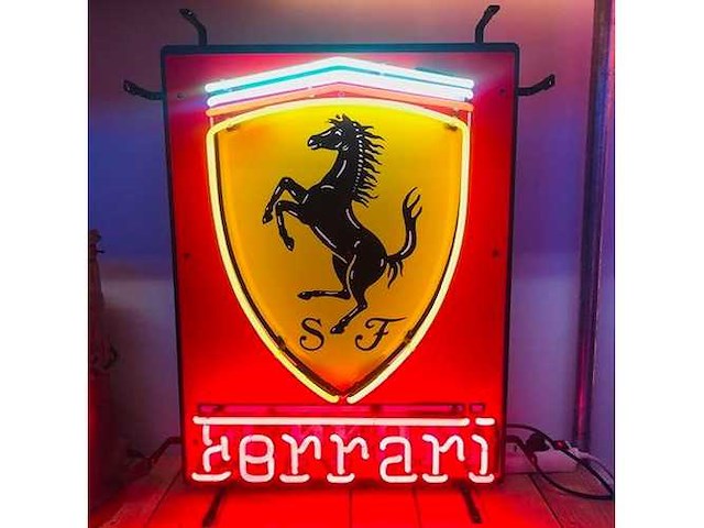 Ferrari - neon verlichting - afbeelding 1 van  1