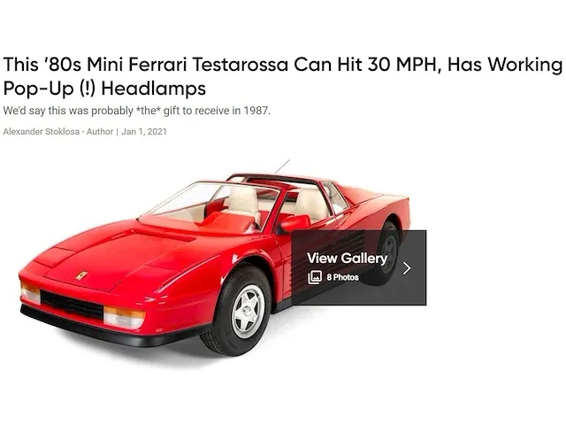 Ferrari testarossa junior - afbeelding 16 van  40