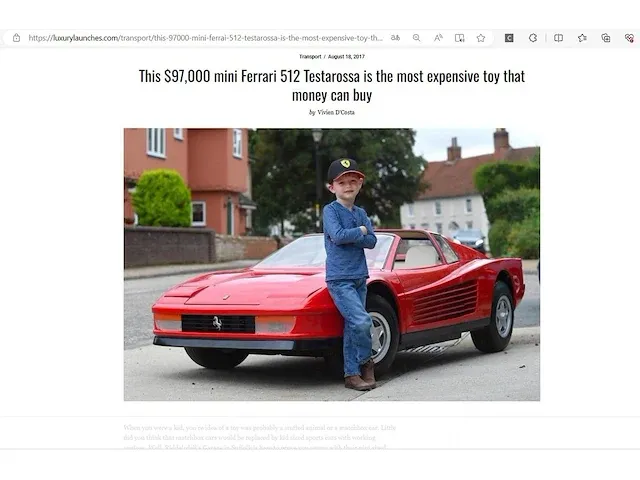Ferrari testarossa junior - afbeelding 36 van  40