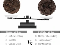 Feshfen 100% menselijk haar knot extensie - afbeelding 2 van  4