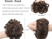 Feshfen 100% menselijk haar knot extensie - afbeelding 4 van  4