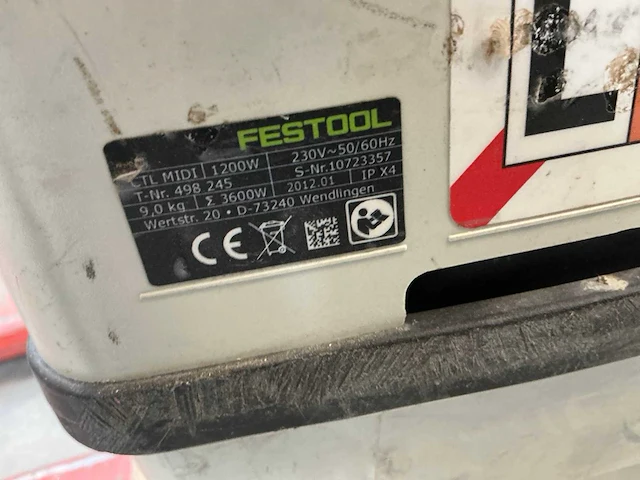 Festool ctl midi industriële stofzuiger - afbeelding 4 van  4