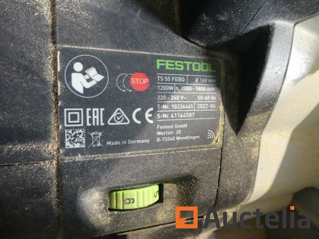 Festool ts 55 febq invalzaag - afbeelding 5 van  11