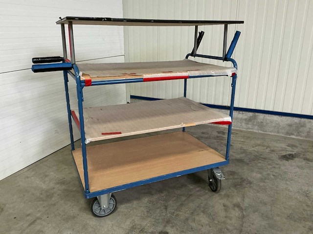 Fetra transportwagen met 4 legborden - afbeelding 1 van  12