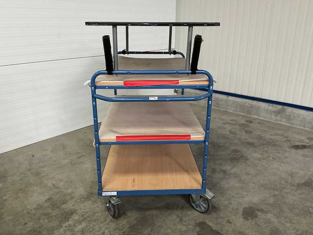 Fetra transportwagen met 4 legborden - afbeelding 12 van  12