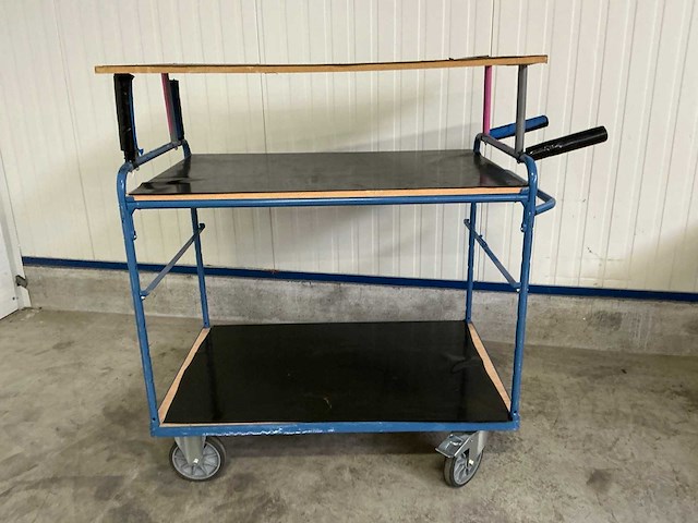 Fetra transportwagen met 4 legborden - afbeelding 2 van  11