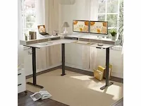 Fezibo - l-vormig verstelbaar bureau - 160 x 120 - afbeelding 1 van  10