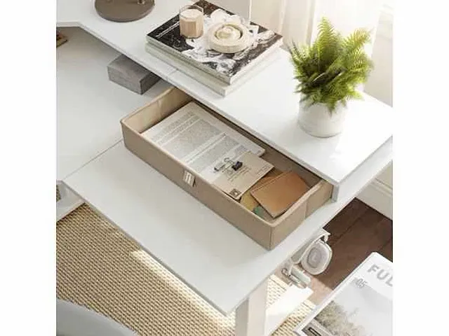 Fezibo - l-vormig verstelbaar bureau - 160 x 120 - afbeelding 6 van  10