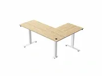 Fezibo - l-vormig verstelbaar bureau - 160 x 120 - afbeelding 3 van  8