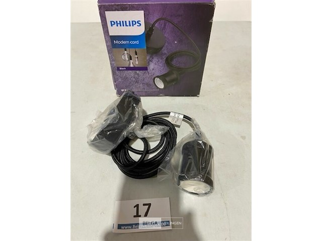 Fhilips modernecord black e27 - afbeelding 1 van  3