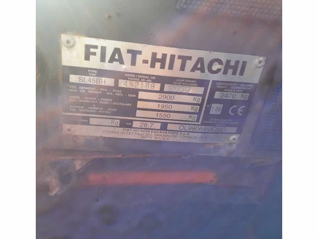 Fiat - hitachi sl45bh - afbeelding 15 van  25