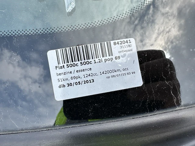 Fiat 500c 500c 1.2i pop 69, 2013 - afbeelding 13 van  20