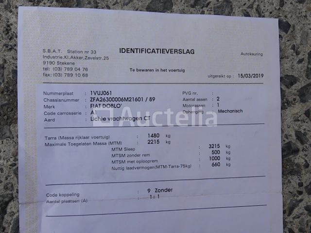 Fiat doblo busje (2019-65.652 km) - afbeelding 24 van  33
