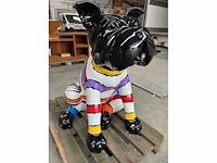 Fiberglass materiaal gestreepte hond - afbeelding 1 van  1