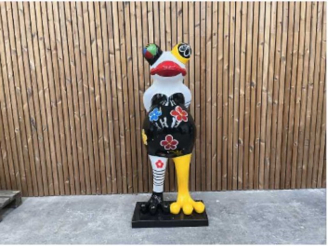 Fiberglass materiaal vrouw kikker - afbeelding 1 van  1