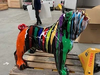 Fiberglass materiaal zwarte hond - afbeelding 1 van  1