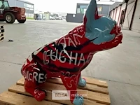 Fiberglass rode hond - afbeelding 1 van  1