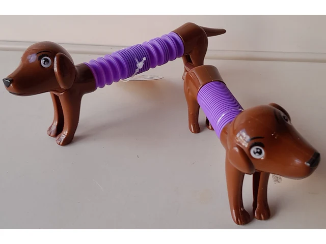 Fidget dog tube donker bruin - afbeelding 1 van  5