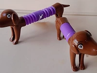 Fidget dog tube donker bruin - afbeelding 1 van  5