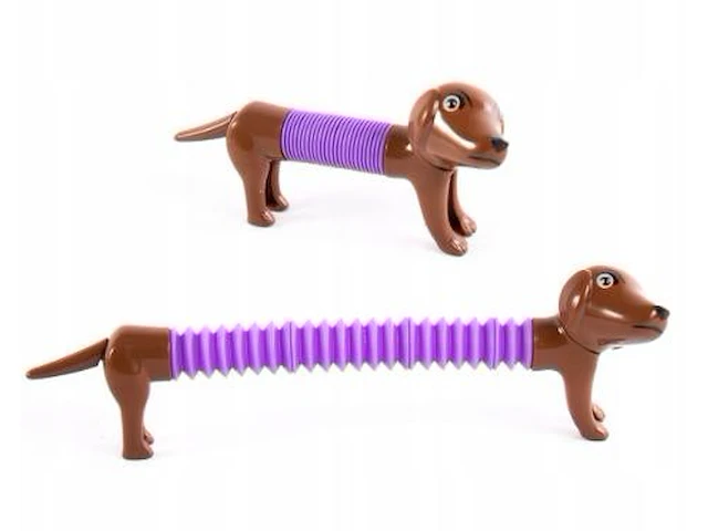 Fidget dog tube donker bruin - afbeelding 3 van  5