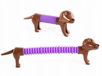 Fidget dog tube donker bruin - afbeelding 3 van  5