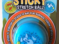 Fidget toy sticky strech ball blauw