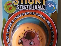 Fidget toy sticky strech ball oranje
