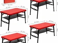 Fiemach draagbare klaptafel met klapkruk - afbeelding 2 van  5