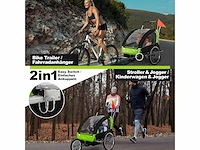 Fietskar – 2 zitplaatsen, voor kinderen vanaf 12 maanden - afbeelding 3 van  7