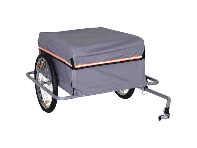 Fietskar transportaanhanger voor fiets afm. 140l - afbeelding 3 van  6