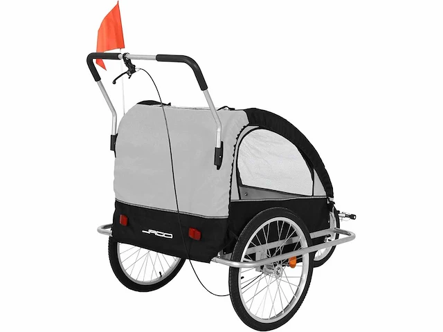 Fietskar voor kinderen - 2 zitplaatsen, opvouwbaar - afbeelding 2 van  10
