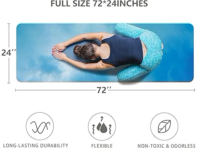 Fiita yogamat 183 x 61 x 0,6 cm - afbeelding 2 van  2