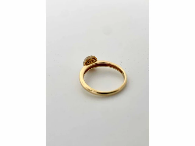 Fijne geel gouden ring met diamant (u03423) - afbeelding 4 van  6