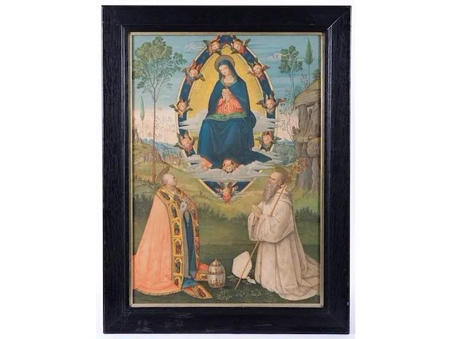 Fijne kleurrijke chromolitho 1880 - afbeelding 1 van  4
