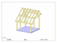 Fijnspar bijgebouw 2,5x2,5 - afbeelding 13 van  19