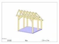 Fijnspar bijgebouw 2,5x2,5 - afbeelding 14 van  19