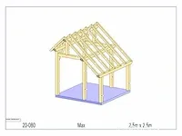 Fijnspar bijgebouw 2,5x2,5 - afbeelding 15 van  19