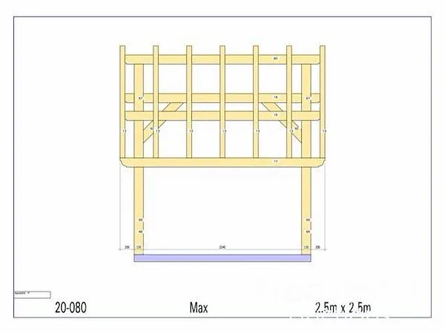 Fijnspar bijgebouw 2,5x2,5 - afbeelding 18 van  19