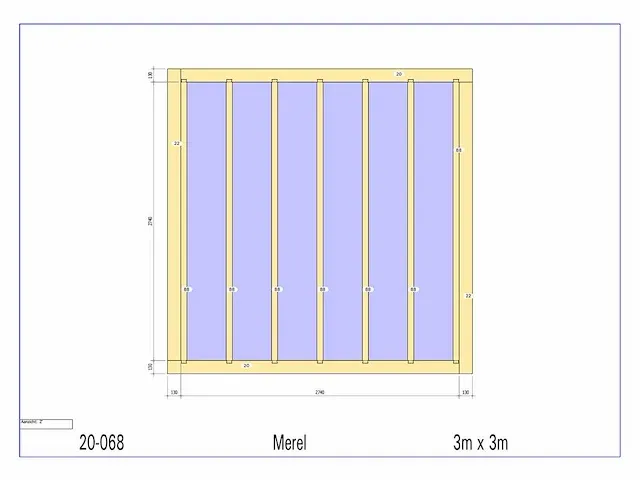 Fijnspar bijgebouw 3x3m - afbeelding 2 van  19