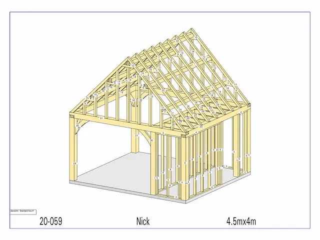 Fijnspar bijgebouw 4,5x4m - afbeelding 14 van  19
