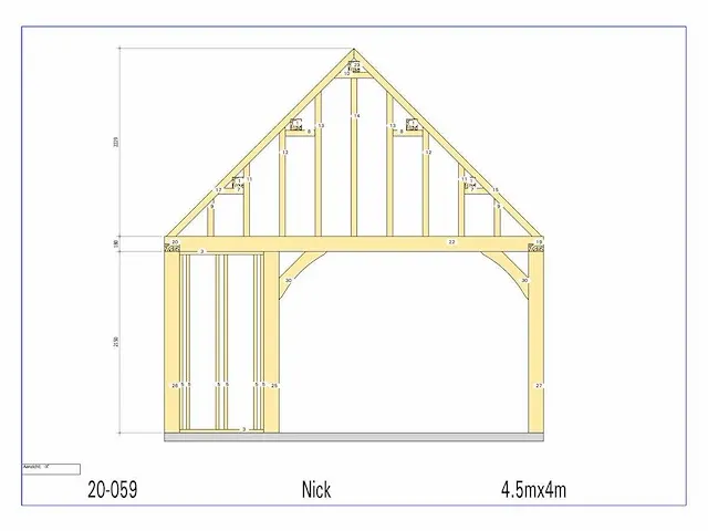 Fijnspar bijgebouw 4,5x4m - afbeelding 15 van  19