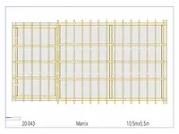 Fijnspar carport 10,5x5,5m - afbeelding 2 van  19