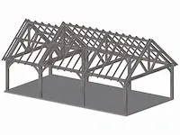 Fijnspar carport 10,5x5,5m - afbeelding 4 van  19