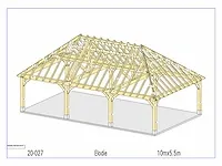 Fijnspar carport 10x5,5m - afbeelding 19 van  22